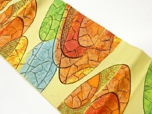 抽象模様織出し名古屋帯